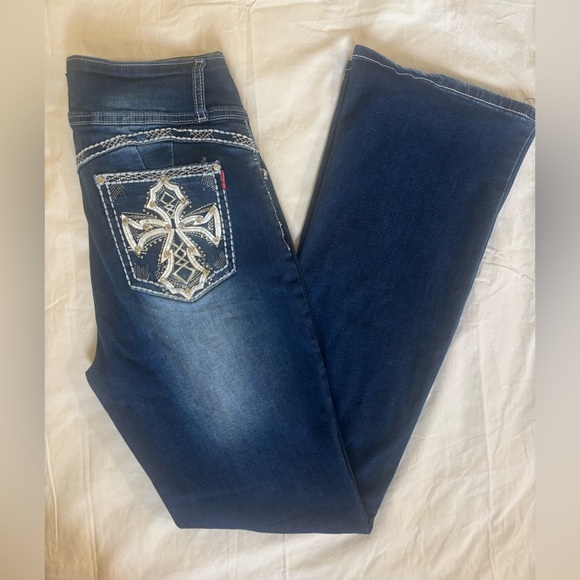 love you Denim - Love You Dark Wash Stretch Jeans (Size 11/12